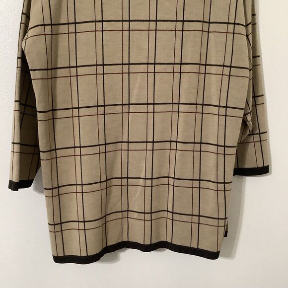 Prosperity 90s Tan English Countryside Preppy Dark Academia Old Money Sweater S - Picture 6 of 10